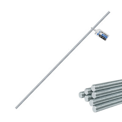 B&Q -  M4 Threaded Rod 1000 mm A4 Stainless  Set Of 10 Fully Threaded Bar Screw Heavy Duty Right Hand Thread Rod Bar Stud