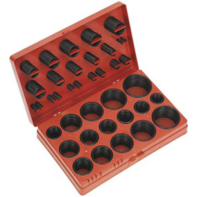 407 Piece Rubber O-Ring Assortment - Metric Sizing - Nitrile Rubber - 32 Sizes
