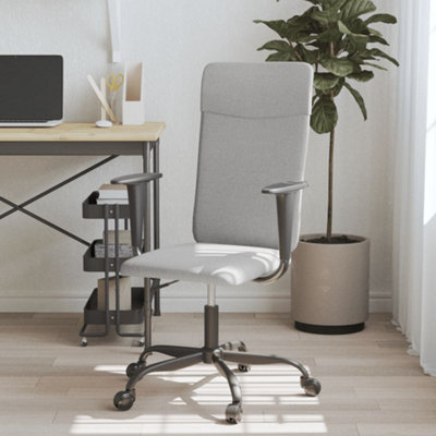 B&Q -  Office Chair Light Grey Fabric