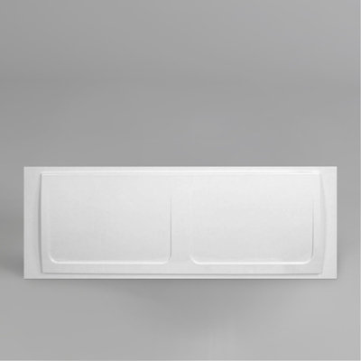 B&Q -  1700mm X 550mm Bathroom High Gloss White Abs Front Bath Panel