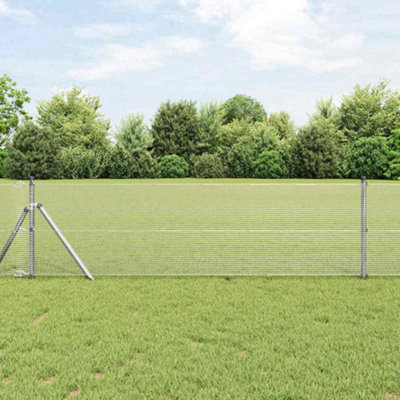 Berkfield Welded Wire Fence 0.4 X 50 M Galvanised Steel from B&Q