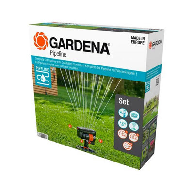 Gardena Compl.set Pipeline Oscill.sprinkler from B&Q