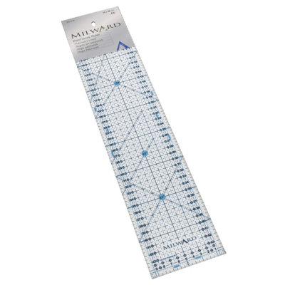 Groves Of Thames Pwork Ruler 10X45CmRule: Patchwork: Metric: 10 X 45Cm: 1 PieceMilward from B&Q