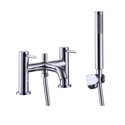 B&Q -  Bath Shower Mixer Tap With Handheld Kit Chrome
