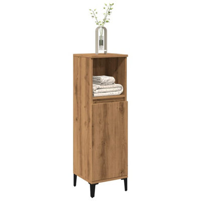 Berkfield Bathroom Cabinet Artisan Oak 30X30X100 Cm Engineered Wood from B&Q