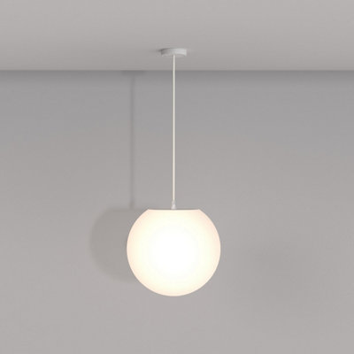 Luminosa Lighting Luminosa Maytoni Erda Outdoor Globe Ceiling Light White E27 Ip54 from B&Q