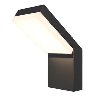 Luminosa Lighting Luminosa Paso Outdoor Wall Down Lamp Black 3000K 865Lm Ip54 from B&Q