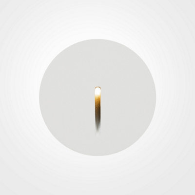 B&Q -  Luminosa Maytoni Lock Recessed Wall Lamp White 3000K Ip54