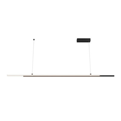 Luminosa Lighting Luminosa Maytoni Halo Modern 2 Light Integrated Led Pendant Ceiling Light Black 4000K from B&Q