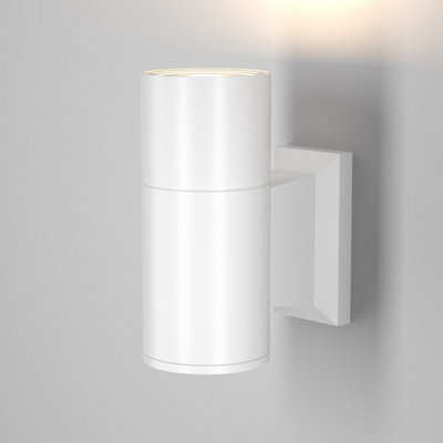 B&Q -  Luminosa Maytoni Bowery Outdoor Modern Wall Lamp White Gu10 Ip54