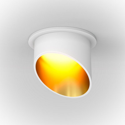 Luminosa Lighting Luminosa Maytoni Lipari Recessed Downlight WhiteGold Gu10 from B&Q