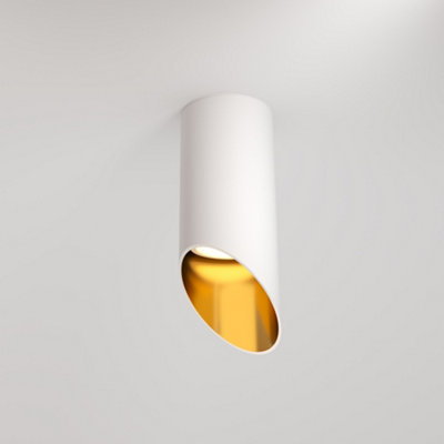 Luminosa Lighting Luminosa Maytoni Lipari Surface Mounted Downlight WhiteGold15Cm Gu10 from B&Q