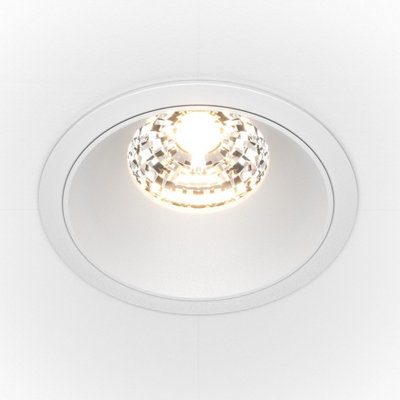 Luminosa Lighting Luminosa Maytoni Alfa Led Round Dimmable Recessed Downlight White1250Lm4000K from B&Q