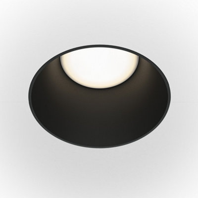Luminosa Lighting Luminosa Maytoni Share Round Recessed Downlight Black Gu10 from B&Q