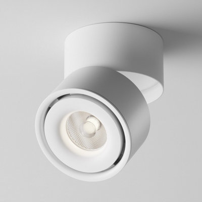 Luminosa Lighting Luminosa Maytoni Yin Dimmable Surface Mounted Downlight White 4000K from B&Q
