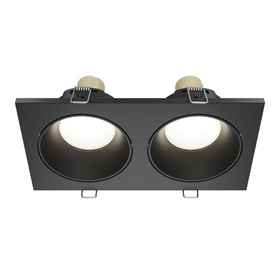Luminosa Lighting Luminosa Zoom Outdoor Recessed Downlight Black Ip65 2Xgu10 from B&Q