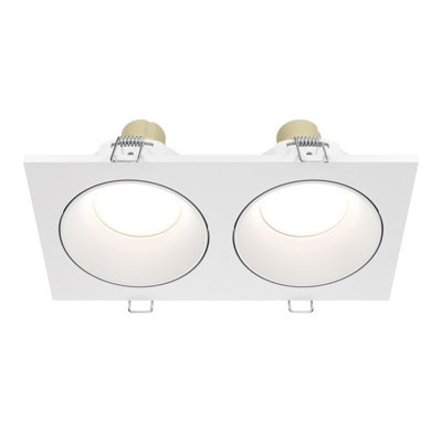 Luminosa Lighting Luminosa Zoom Outdoor Recessed Downlight White Ip65 2Xgu10 from B&Q