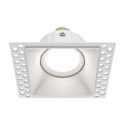 Luminosa Lighting Luminosa Dot Square Trimless Recessed Downlight White 1Xgu10 from B&Q