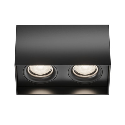 Luminosa Lighting Luminosa Slim Surface Mounted Downlight Black Gu10 from B&Q