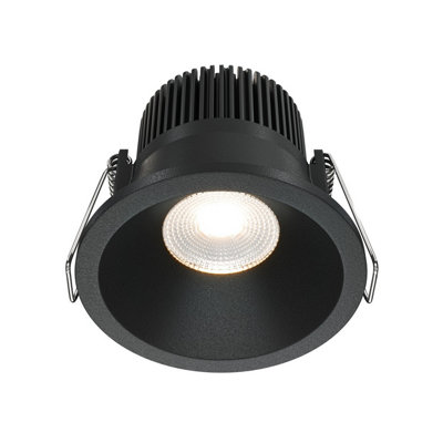 Luminosa Lighting Luminosa Zoom Outdoor Recessed Downlight Dimmable Black 3000K 370Lm Ip65 from B&Q
