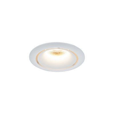Luminosa Lighting Luminosa Maytoni Yin Dimmable Recessed Downlight White 3000K from B&Q