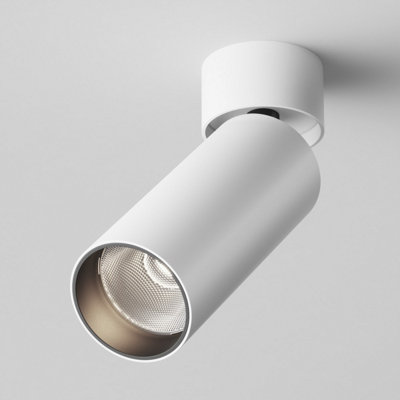 Luminosa Lighting Luminosa Maytoni Focus Led Adjustable Surface Mounted Downlight White 4000K from B&Q