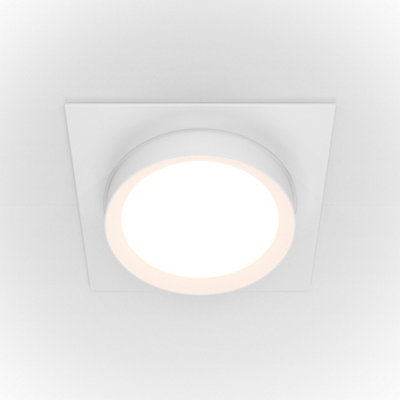 Luminosa Lighting Luminosa Maytoni Hoop Square Recessed Downlight White Gx53 from B&Q