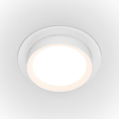 Luminosa Lighting Luminosa Maytoni Hoop Round Recessed Downlight White Gx53 from B&Q