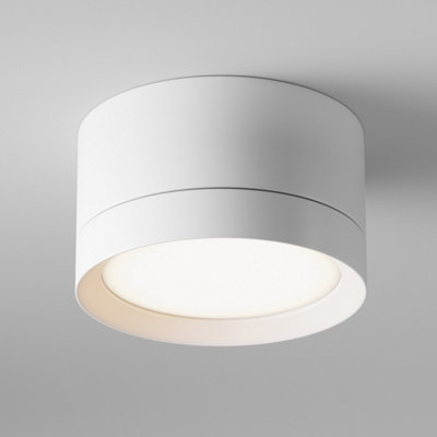 Luminosa Lighting Luminosa Maytoni Hoop Surface Mounted Downlight White5CmGx53 from B&Q
