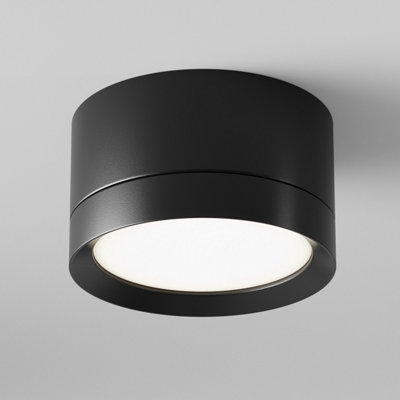 Luminosa Lighting Luminosa Maytoni Hoop Surface Mounted Downlight Black5CmGx53 from B&Q