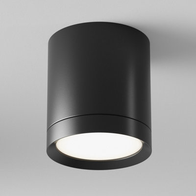Luminosa Lighting Luminosa Maytoni Hoop Surface Mounted Downlight Black9.6CmGx53 from B&Q