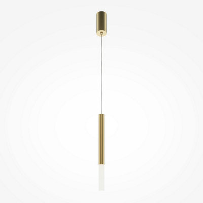 Luminosa Lighting Luminosa Pro Shade Modern Slim Pendant Ceiling Light Gold 4000K 500Lm from B&Q