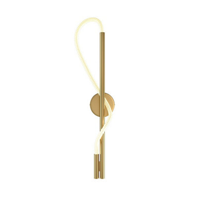 Luminosa Lighting Luminosa Maytoni Tau Modern Integrated Led Wall Lamp Gold 3000K from B&Q