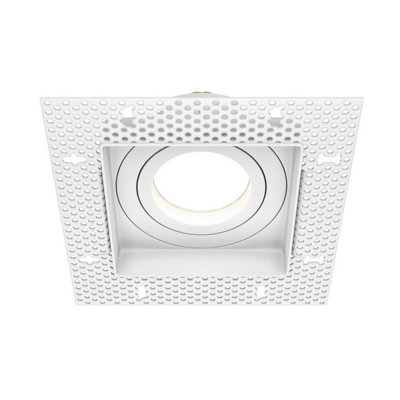 B&Q -  Luminosa Atom Recessed Wall Lamp White Gu10