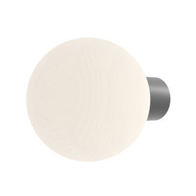 Luminosa Lighting Luminosa Bold I Outdoor Globe Wall Lamp Grey Ip54 1Xe27 from B&Q