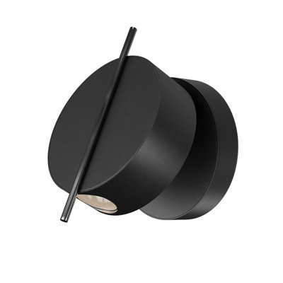 Luminosa Lighting Luminosa Nuance Modern Integrated Led Wall Lamp Black 3000K 200Lm from B&Q