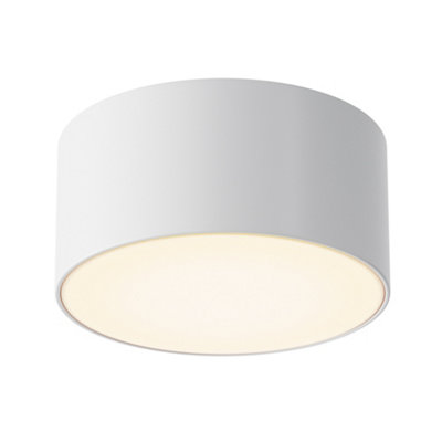 Luminosa Lighting Luminosa Zon Ip 12Cm Outdoor Surface Mounted Downlight White 3000K 900Lm Ip65 from B&Q