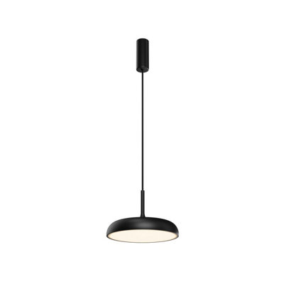 Luminosa Lighting Luminosa Gerhard Modern 30Cm Dome Pendant Ceiling Light Black 3000K 800Lm from B&Q