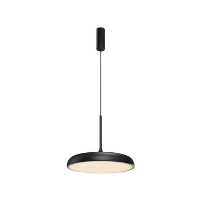 Luminosa Lighting Luminosa Gerhard Modern 40Cm Dome Pendant Ceiling Light Black 3000K 1200Lm from B&Q