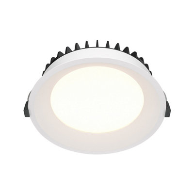 Luminosa Lighting Luminosa Okno 17.5Cm Recessed Downlight White 4000K 1800Lm Ip44