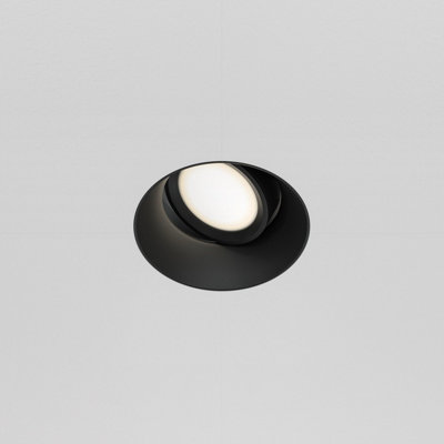 Luminosa Lighting Luminosa Dot Round Trimless Recessed Downlight Black 1Xgu10 from B&Q
