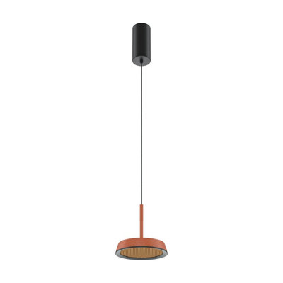 Luminosa Lighting Luminosa El Modern Pendant Ceiling Light Black 3000K 700Lm Colorful Shade from B&Q
