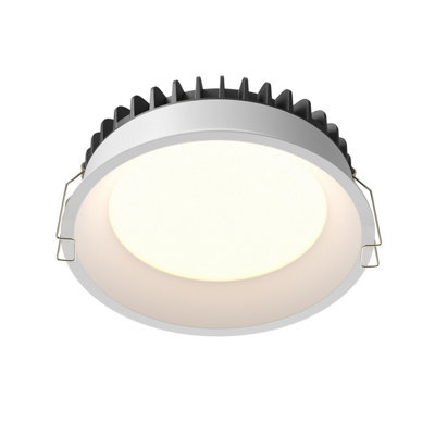 Luminosa Lighting Luminosa Okno 15.5Cm Round Recessed Downlight White 3000-4000-6000K Ip44 from B&Q