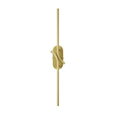 Luminosa Lighting Luminosa Renaissance Modern Integrated Led Wall Lamp BrassGold 3000K 200Lm White Shade from B&Q