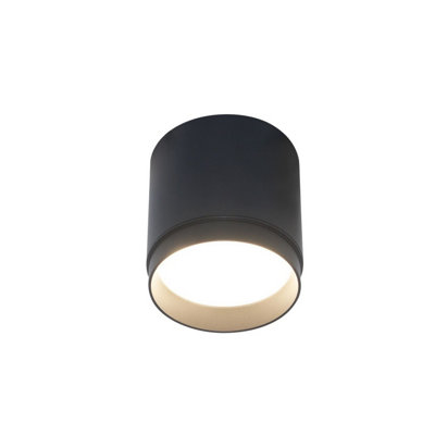 B&Q -  Luminosa Polar Surface Mounted Downlight Black 1Xgx53