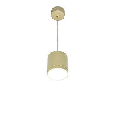 Luminosa Lighting Luminosa Polar Slim Pendant Ceiling Light Matte Gold Gx53
