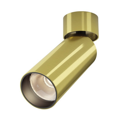 Luminosa Lighting Luminosa Focus Led Single Spotlight Brass 3000K 900Lm from B&Q