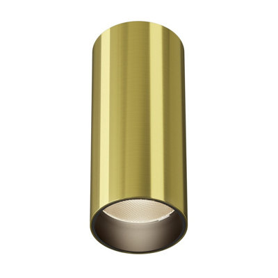 Luminosa Lighting Luminosa Focus Led Surface Mounted Downlight Brass 3000K 900Lm from B&Q