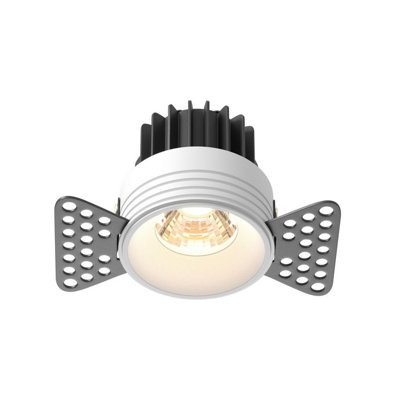 Luminosa Lighting Luminosa Round Trimless Recessed Downlight White 3000K 510Lm