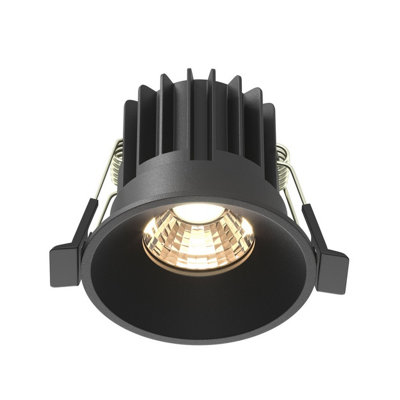 Luminosa Lighting Luminosa Round Recessed Downlight Black 3000K 490Lm
